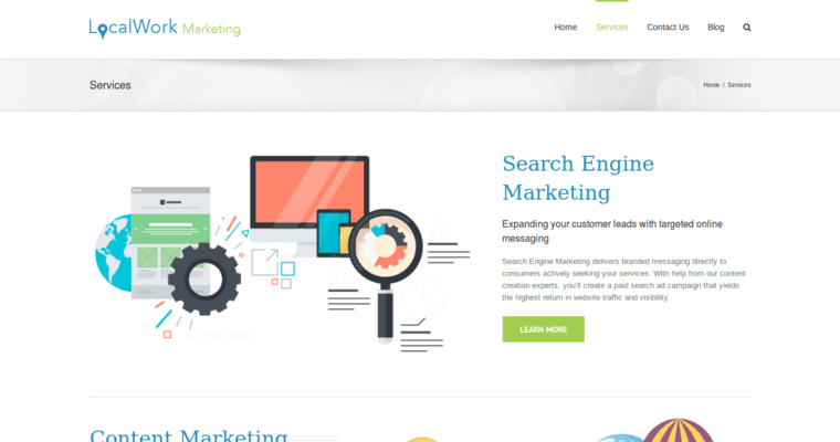 Service page of #2 Top Phoenix SEO Agency: LocalWork Marketing