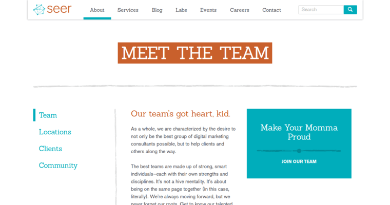 Team page of #8 Leading PPC: SEER Interactive