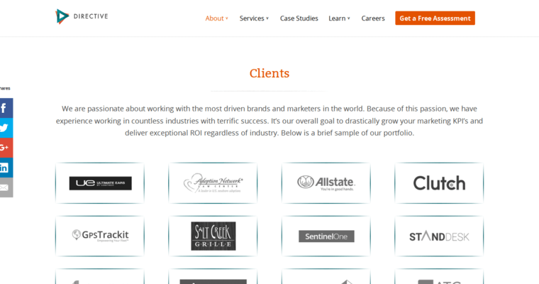 Folio page of #2 Top SEO PR Company: Directive Consulting