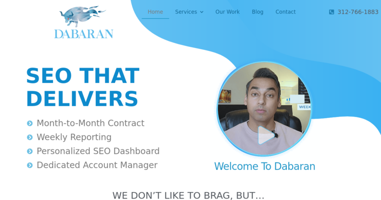 Home page of #22 Best Online Marketing Business: Dabaran