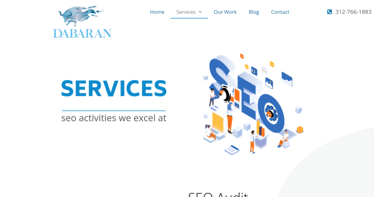 Service page of #22 Top Online Marketing Agency: Dabaran