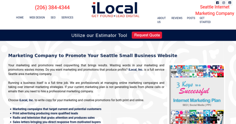 Company page of #18 Top SEO Business: iLocal