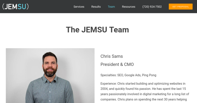 Team page of #20 Best SEO Firm: Jemsu