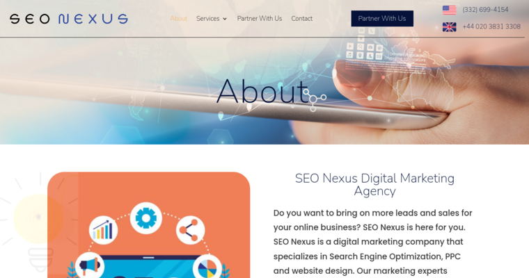 About page of #8 Best Search Engine Optimization Agency: SEO Nexus