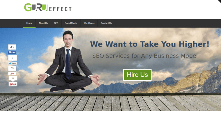 Home page of #5 Top Real Estate SEO Business: Guru Effect