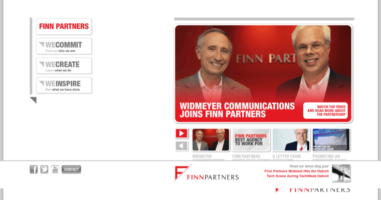 Home page of #6 Top ORM Firm: Finn Partners