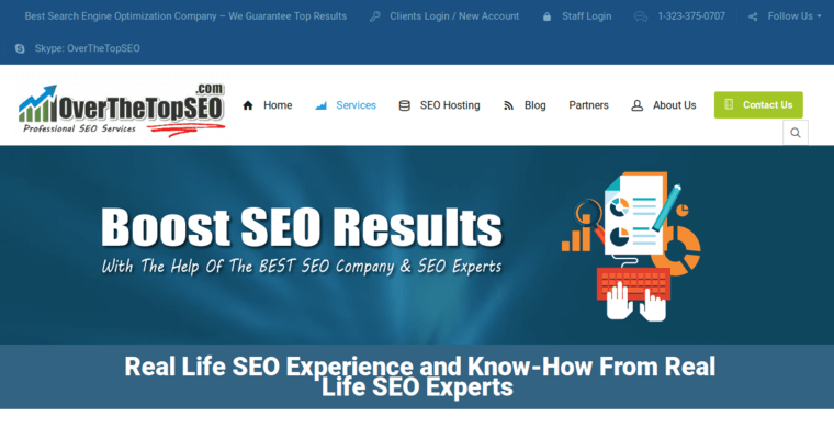 Service page of #3 Best Reputation Management Business: Over the Top SEO