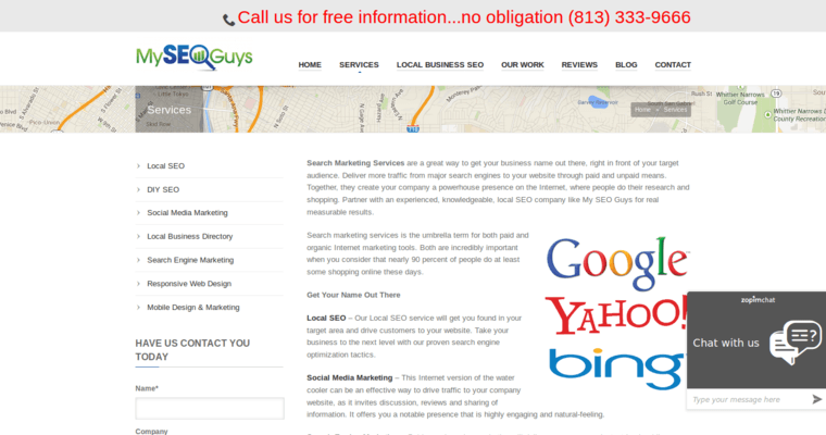 Service page of #10 Leading Restaurant SEO Agency: My SEO Guys