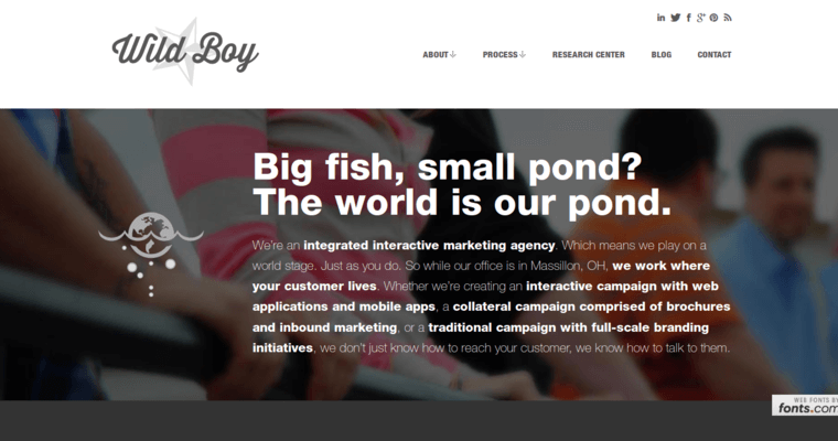 About page of #6 Best Restaurant SEO Agency: Wild Boy