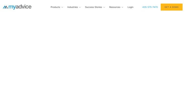 Home page of #5 Top Salt Lake Web Design Company: MyAdvice