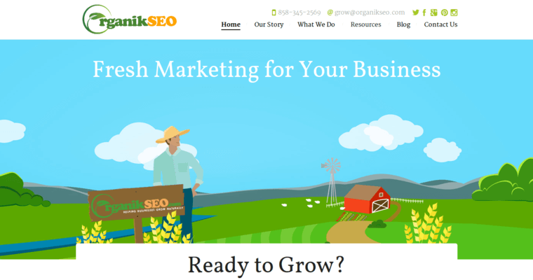 Home page of #10 Leading SD SEO Business: Organik SEO