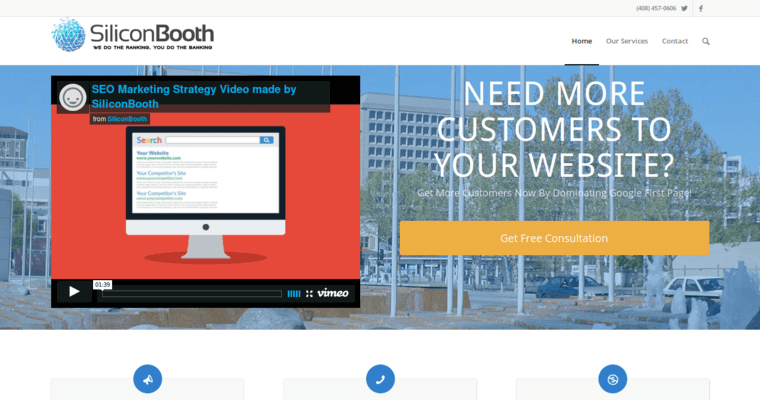Home page of #8 Leading SF SEO Company: SiliconBooth