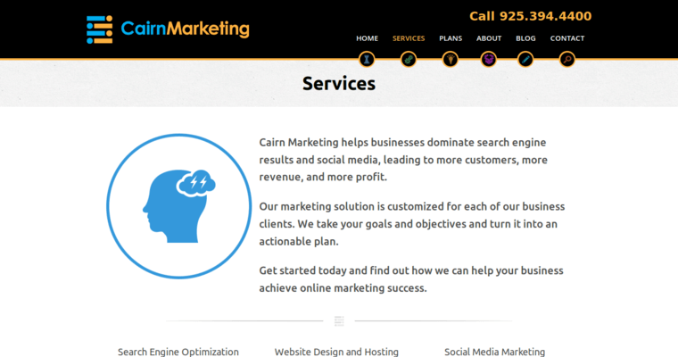 Service page of #6 Top SF SEO Firm: Cairgn Marketing