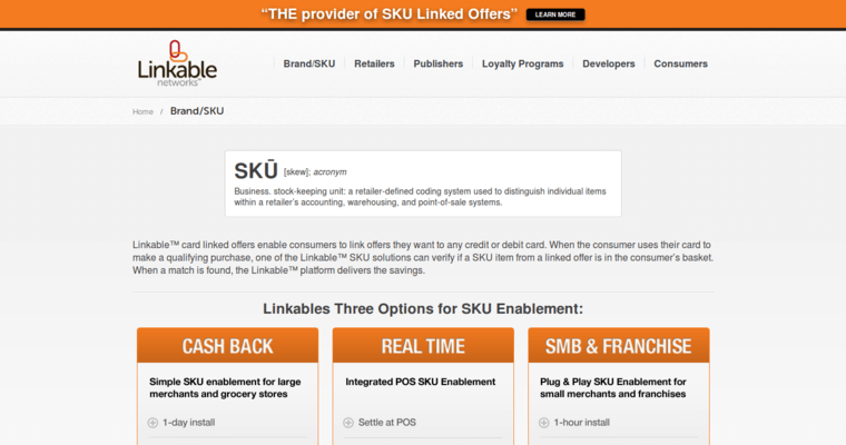 Brand page of #10 Leading SMM Business: Linkable Media