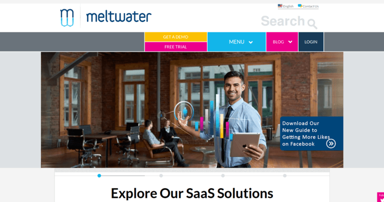 Home page of #3 Leading Social Media Marketing Firm: Meltwater