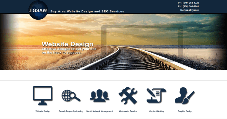 Home Page of Top Web Design Firms in California: Jigsaw