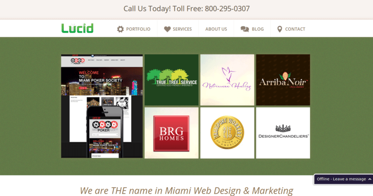Home Page of Top Web Design Firms in Florida: Lucid