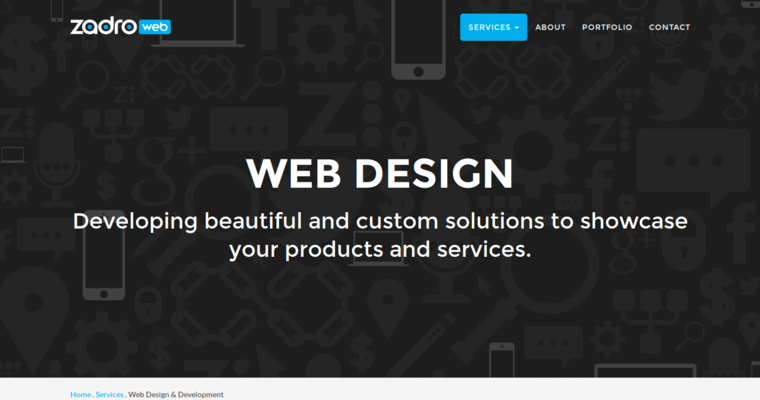 Development Page of Top Web Design Firms in Illinois: Zadro Web