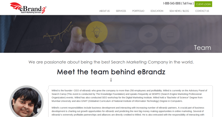 Team Page of Top Web Design Firms in New York: eBrandz