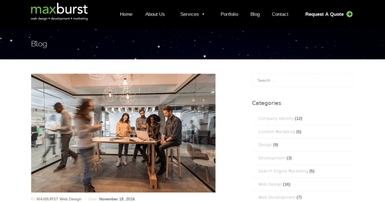 Blog Page of Top Web Design Firms in New York: Maxburst