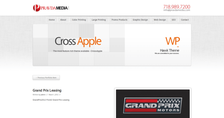 Folio Page of Top Web Design Firms in New York: Pravda Media
