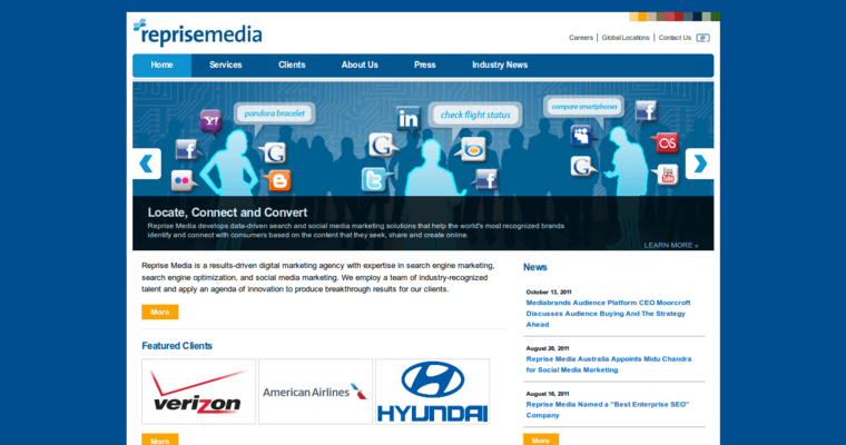 Home Page of Top Web Design Firms in New York: Reprise Media