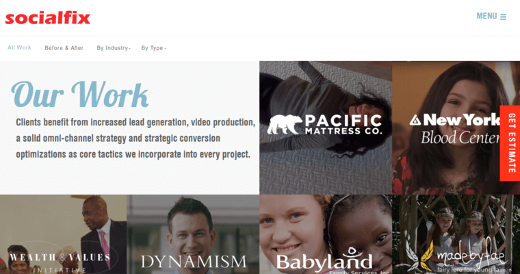 Work Page of Top Web Design Firms in New York: SocialFix