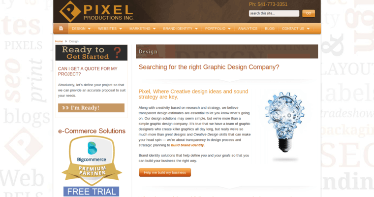 Company Page of Top Web Design Firms in Oregon: Pixel Productions