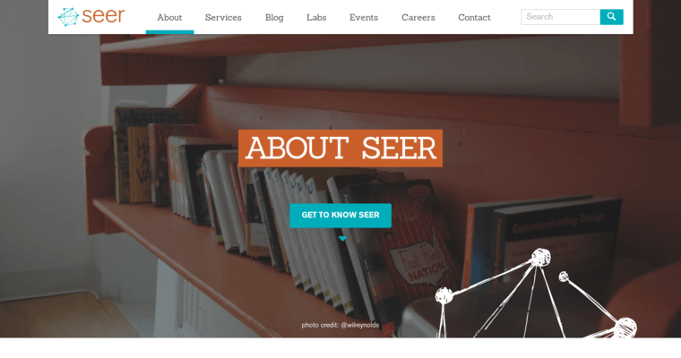 About Page of Top Web Design Firms in Pennsylvania: SEER Interactive