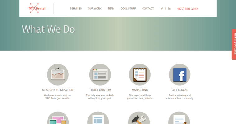 Service Page of Top Web Design Firms in Texas: TNT Dental
